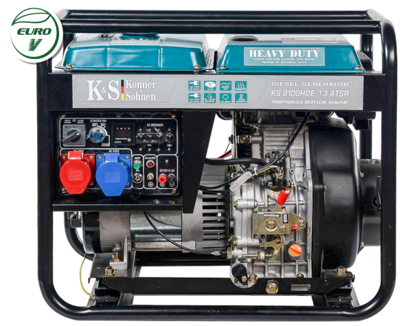 Дизельний генератор KS 8100HDE-1/3 ATSR (Euro V)